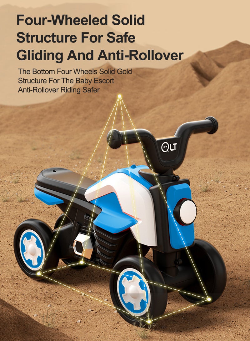 Balance Bike for Kids, 4 Wheel Bike for Indoor and Outdoor Ride on Car Toy, for 1-6 Years Baby Toddler Boys and Girls