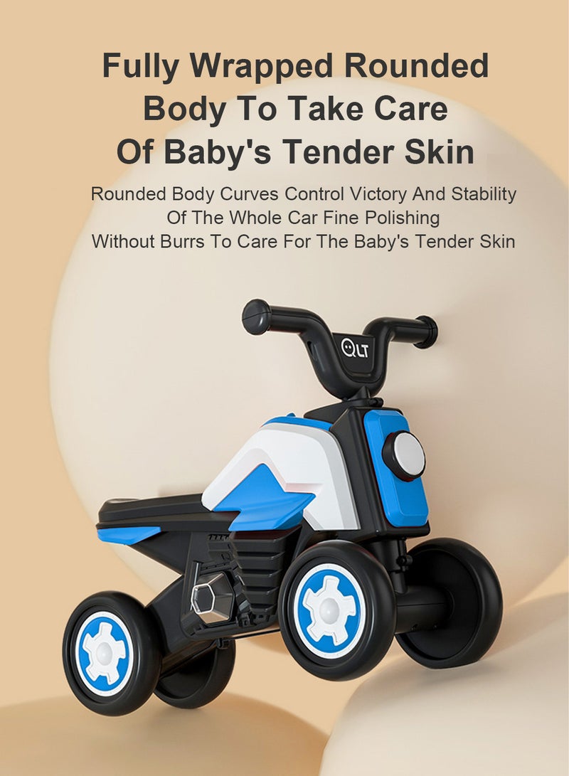 Balance Bike for Kids, 4 Wheel Bike for Indoor and Outdoor Ride on Car Toy, for 1-6 Years Baby Toddler Boys and Girls