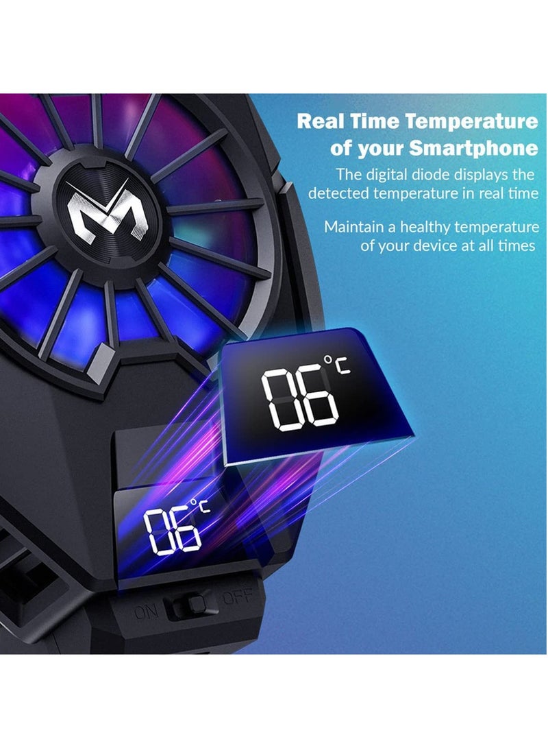 X9 Universal Mobile Phone Cooling Fan Semiconductor Game Cooler System with charging cable