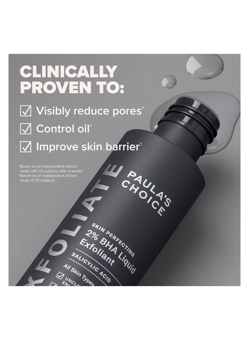 Paulas Choice SKIN PERFECTING 2% BHA Liquid Salicylic Acid Exfoliant--Facial Exfoliant for Blackheads, Enlarged Pores, Wrinkles & Fine Lines - 118ml