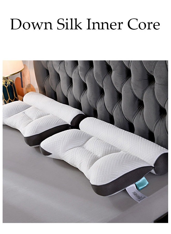 1PCS Comfort Ergonomic Pillow for Pain Relief Bed Pillow for Sleeping, Ergonomic Orthopedic Cervical for Neck and Shoulder Pain, Side Back Stomach Sleeper