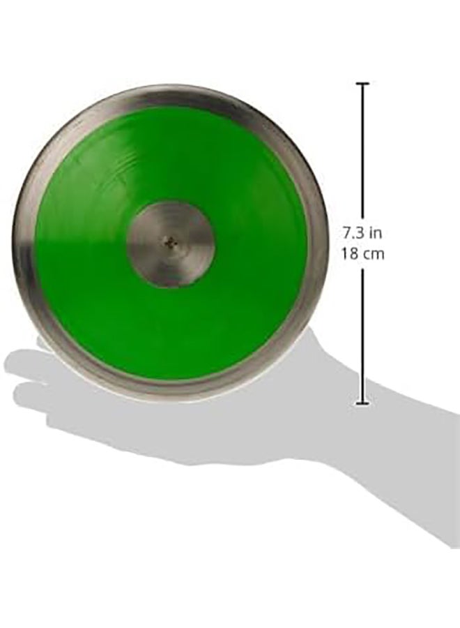 TA Sport Nylon Discus 1.25 Kg, Green/Golden Colour Side