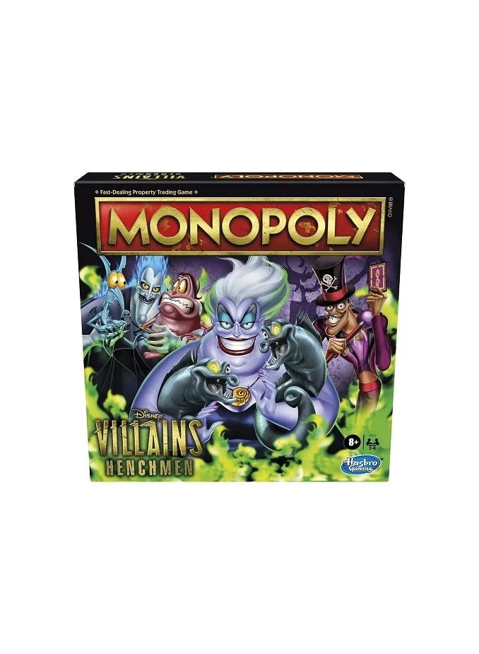 Hasbro Gaming Monopoly: Disney Villains Henchmen Edition Board Game for Kids Ages 8