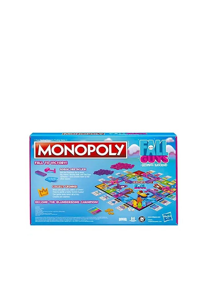 Monopoly Fall Guys Ultimate Knockout Edition Board Game for Players Ages 8