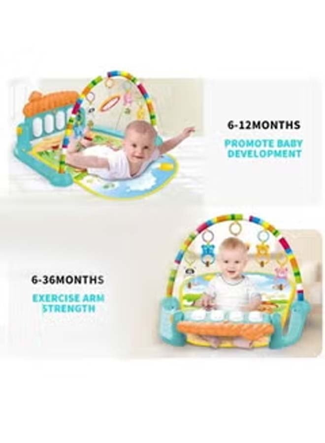 Baby Gym PlayMat Kick and Play Piano Gym Musical Activity Center for Toddlers 0-12 Month Baby