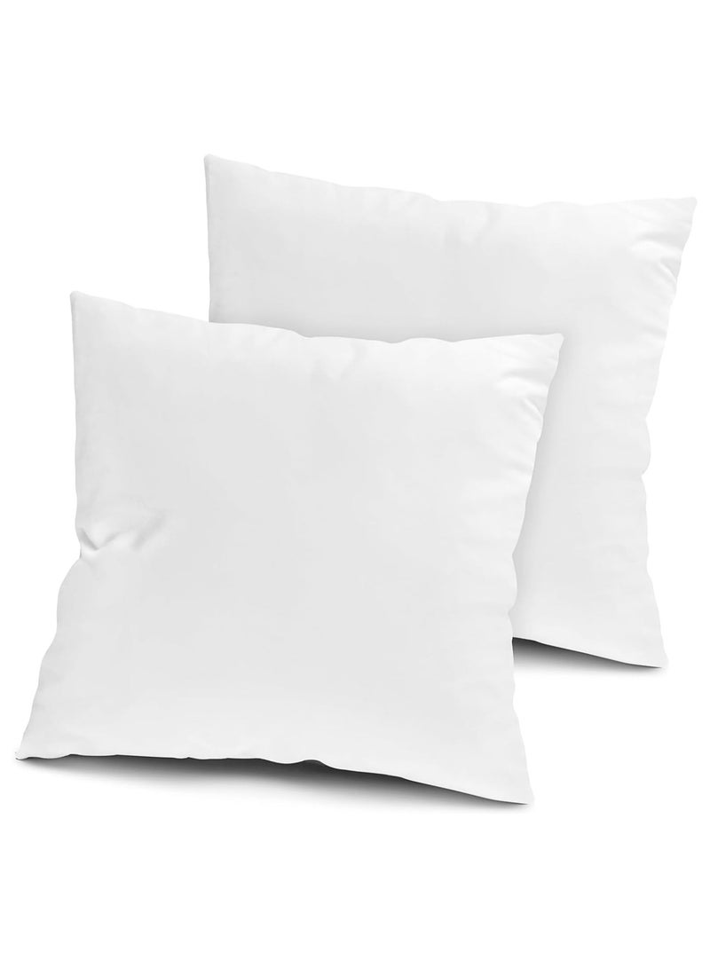 Pillows Inserts (45*45cm) Set of 2, White Pillows Inserts with Cotton Cover