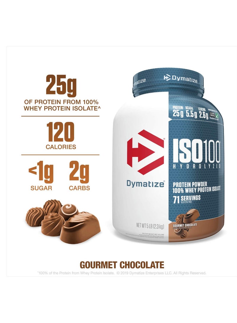 ISO 100 Whey Protein Isolate Powder Gourmet Chocolate 5 lbs