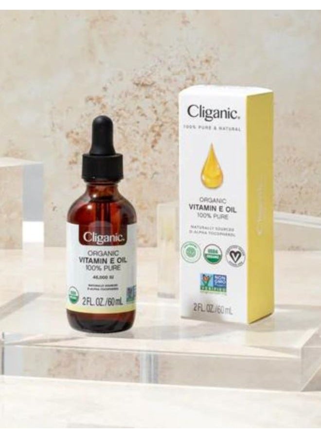 Organic Vitamin E Oil 100% Pure USDA Certified for Skin, Hair and Face | 30,000 IU Non-GMO Verified 30ml