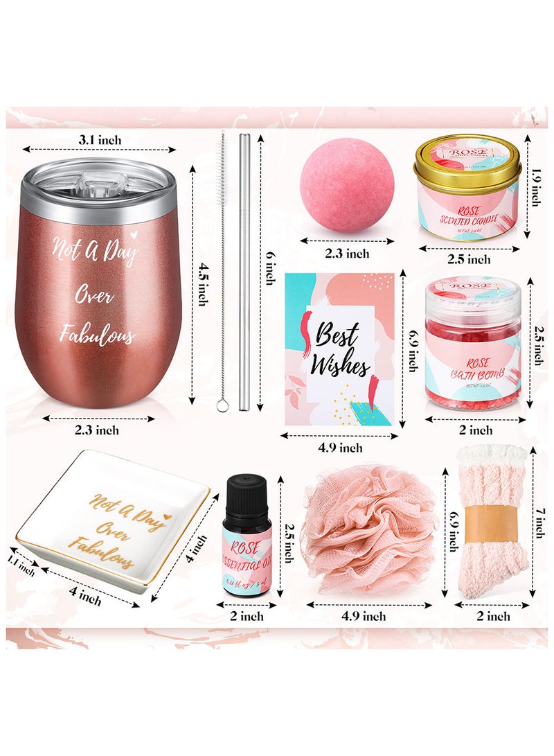 Gift Set for Women, 11 Piece Scented Candle and Relaxation Spa Gift Set, Mother's Day Women's Day Gifts, Women Gifts for Colleagues Teachers Nurses, Unique Gift Ideas for Women
