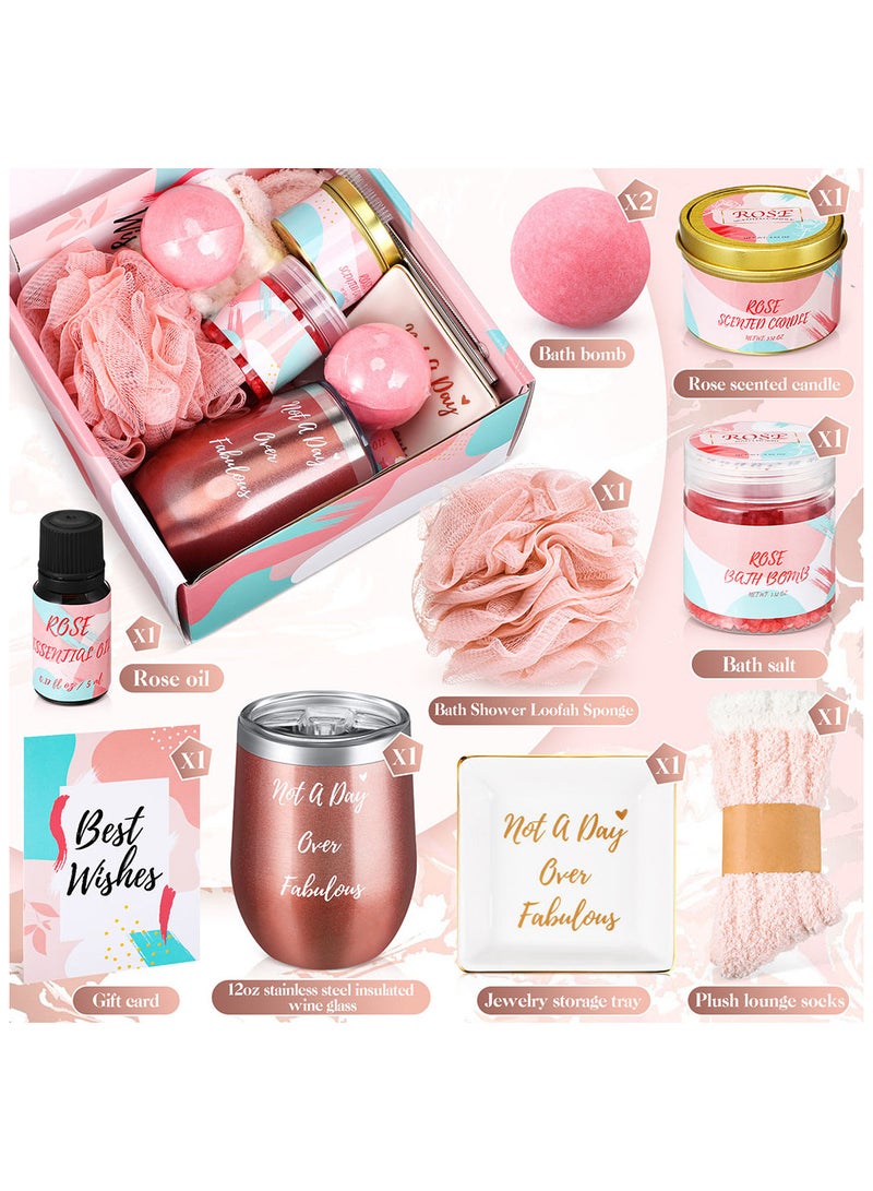 Gift Set for Women, 11 Piece Scented Candle and Relaxation Spa Gift Set, Mother's Day Women's Day Gifts, Women Gifts for Colleagues Teachers Nurses, Unique Gift Ideas for Women