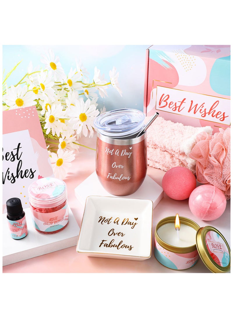 Gift Set for Women, 11 Piece Scented Candle and Relaxation Spa Gift Set, Mother's Day Women's Day Gifts, Women Gifts for Colleagues Teachers Nurses, Unique Gift Ideas for Women