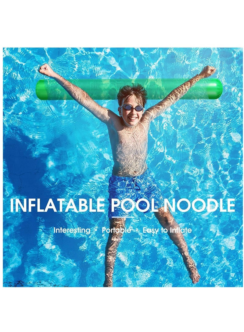 Pool Inflatable Sticks, Colorful Inflatable Pool Swim Noodles, 41.3 Inch Water Floating Sticks for Adults Kids, Outdoor Water Play Toys, Beach Pool Party Decorations 5 Pcs