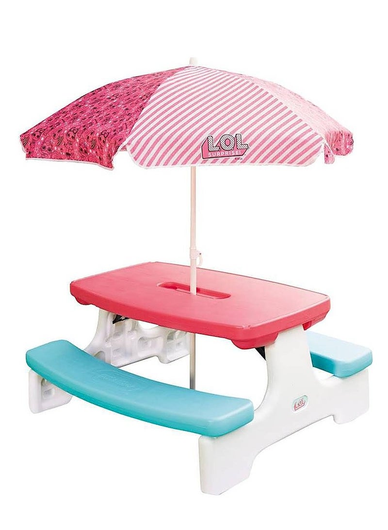 Little Tikes L.O.L. Surprise Birthday Party Table with Umbrella