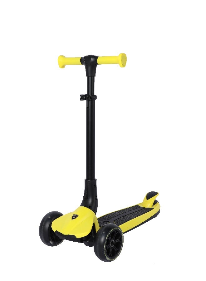 Lamborghini Kids Scooter - 3-Wheel, Adjustable Height, Foldable, Luminous Led Wheels, For Ages 3+