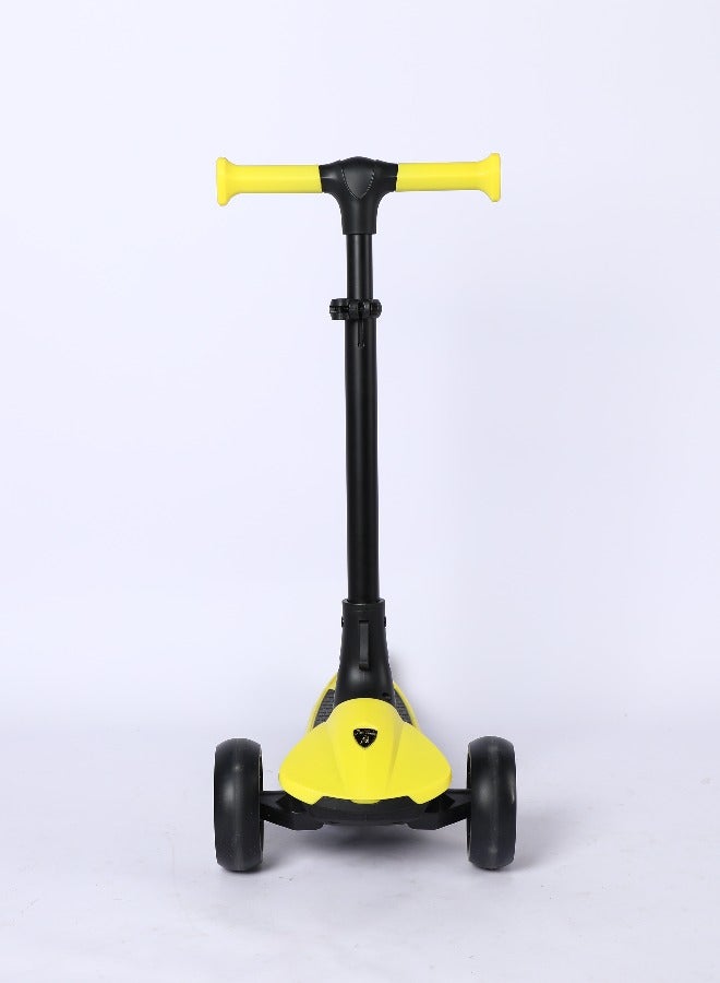 Lamborghini Kids Scooter - 3-Wheel, Adjustable Height, Foldable, Luminous Led Wheels, For Ages 3+