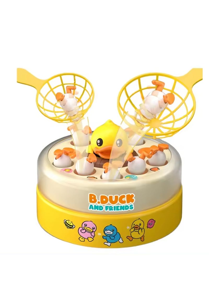 B.duck Bouncing & Learning Electric Carousel Toy , Improves Focus & Fine Motor Skills ,  Montessori Music Toy for Kids