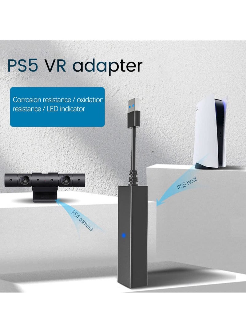 PSVR Camera Adapter for PS5 Console, VR Adapter Cable for PS5 Controller, Male to Female USB 3.0 PS VR for  Playstation 5, Game Console VR Somatosensory Accessories, PS4 PSVR Converter Cable