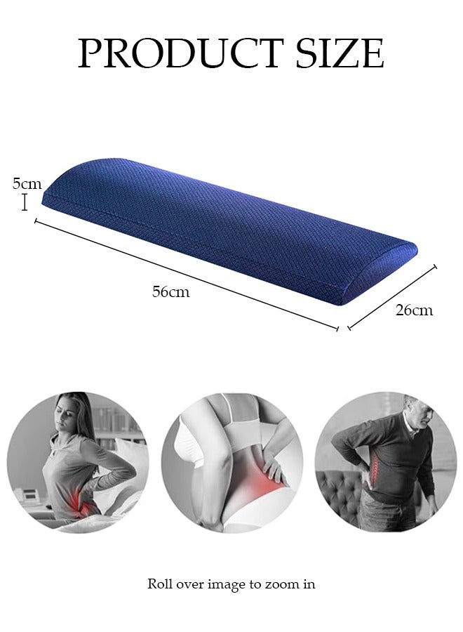 Lumbar Support Pillow for Sleeping Memory Foam Back Waist Cushion for Low Back Pain Relief, Back Support Pillow Sleeping, Bed and Chair