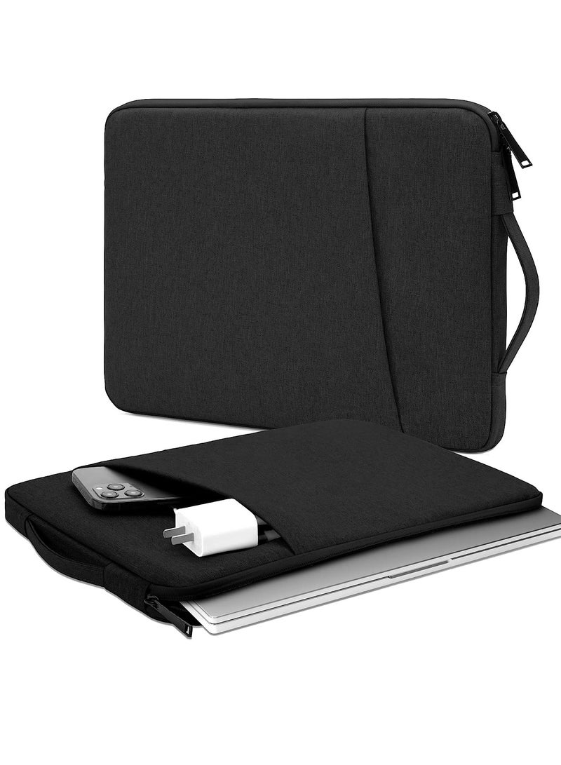 15-Inch Laptop Sleeve Case for 2023 MacBook Air 15 inch with Apple M2 Chip A2941 Accessory Traveling Carrying Simple Case Water Resistant Bag Cover for MacBook Air 15'' 2023 M2 Chip Black