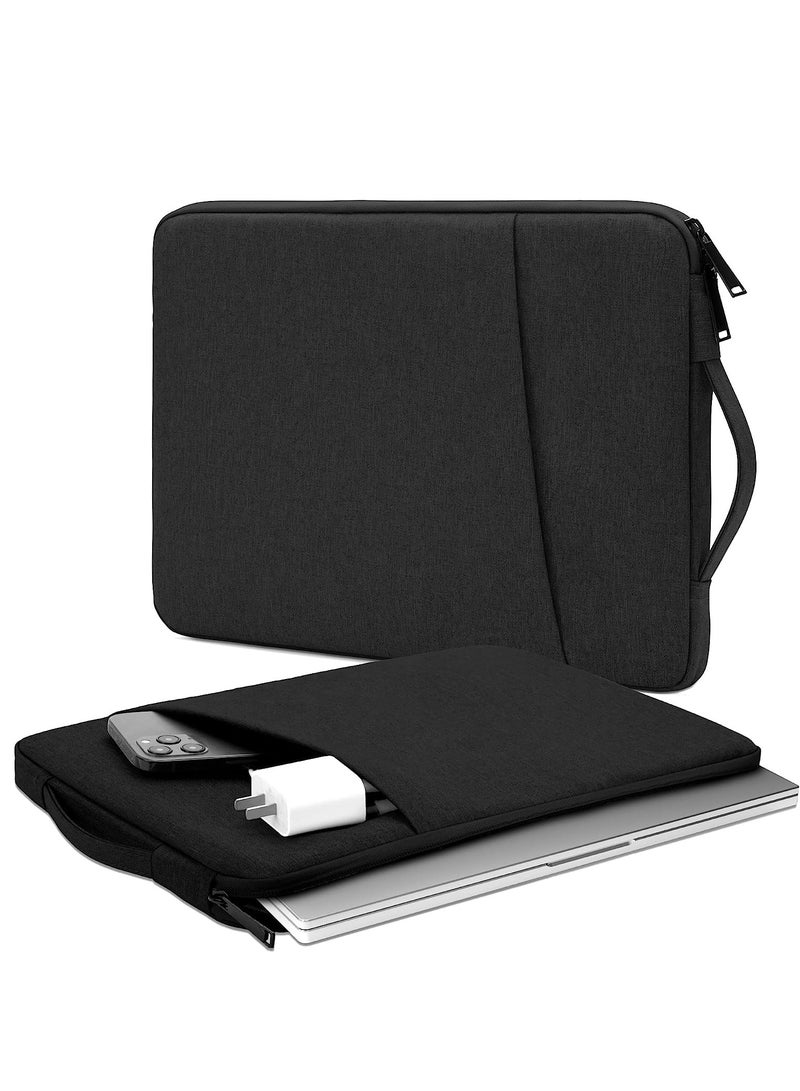15-Inch Laptop Sleeve Case for 2023 MacBook Air 15 inch with Apple M2 Chip A2941 Accessory Traveling Carrying Simple Case Water Resistant Bag Cover for MacBook Air 15'' 2023 M2 Chip Black