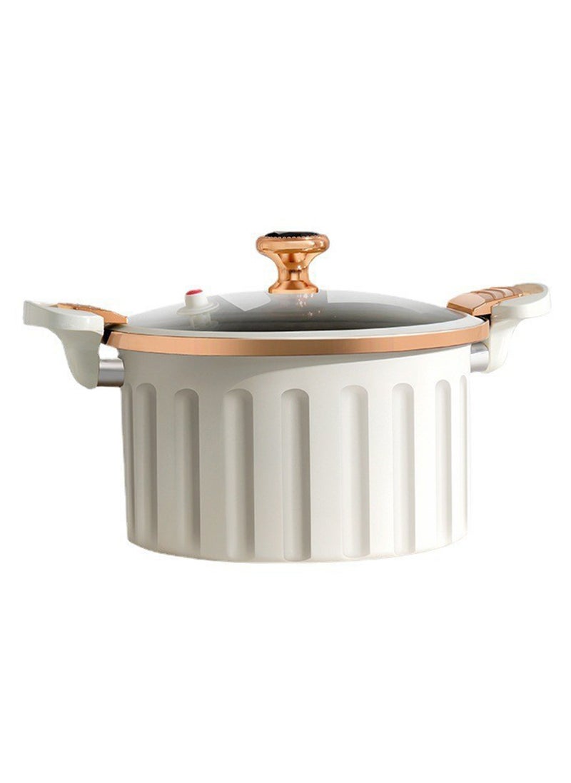 10L Multifunctional Enamel Micro Pressure Cooker Soup Pot and Stew Pot 26*37*15CM