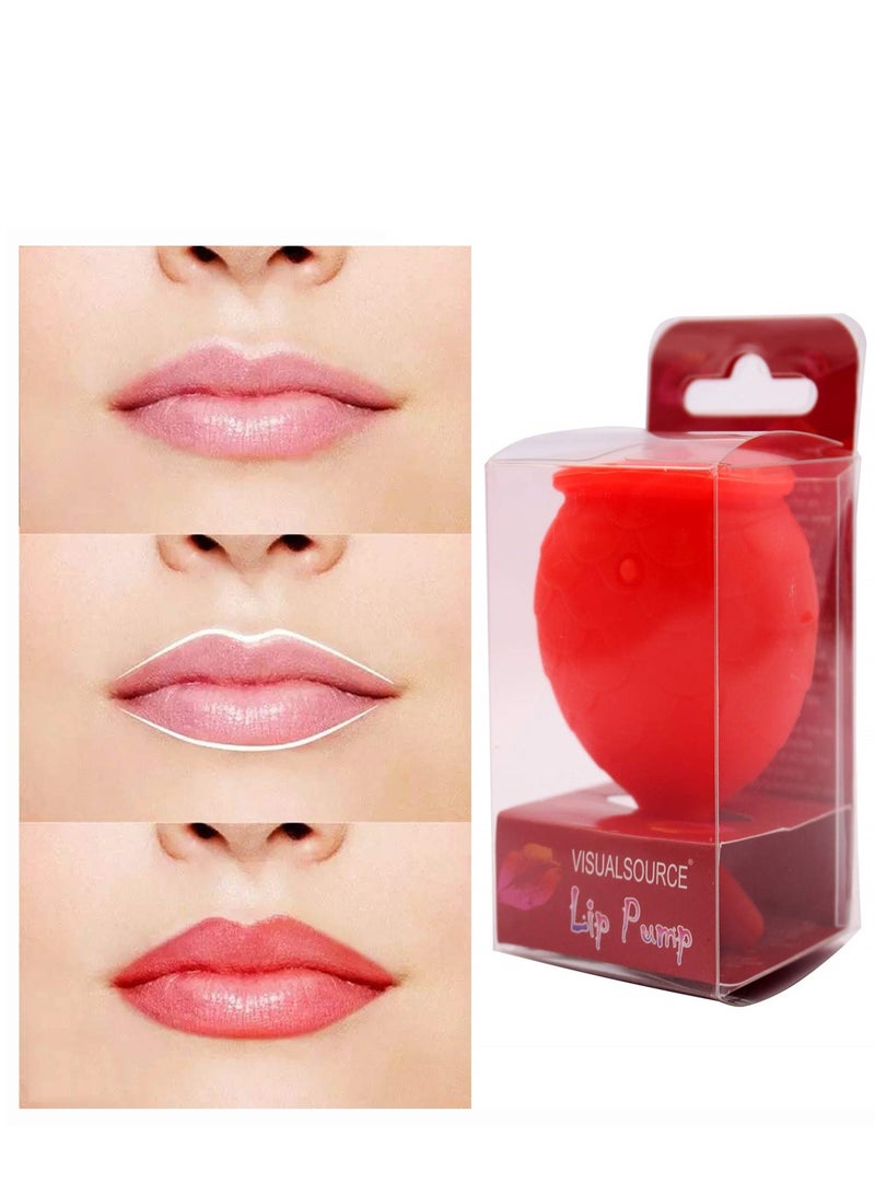 Silicone Fish Shape Lip Plumper Device, Women Lip Filler Beauty Pump, Suction Tool for Lip Enhancement