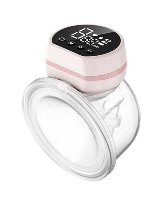 Portable LED Display Wearable Breast Pump 180ml Pink