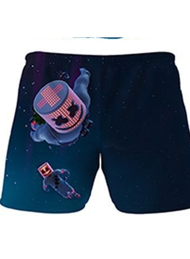 Game Fortnite set 3D digital printing personalized breathable children's T-shirt shorts set