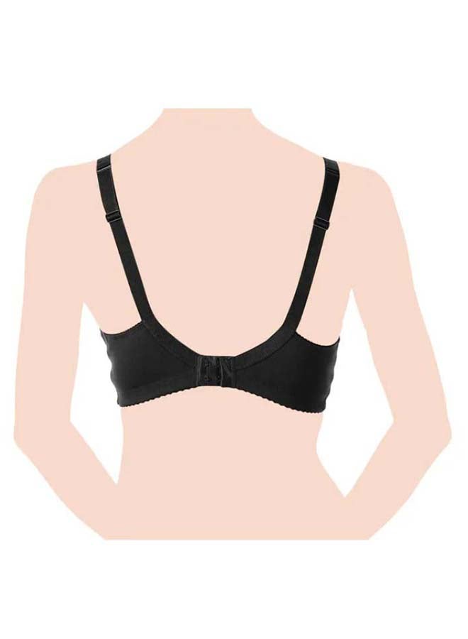 Cotton Stretch Nursing Bra 5D, Black