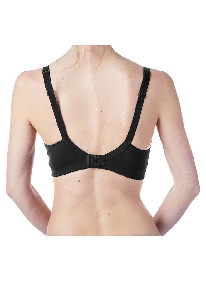 Cotton Stretch Nursing Bra 5D, Black
