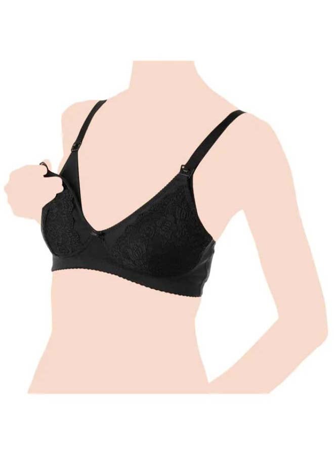 Cotton Stretch Nursing Bra 5D, Black