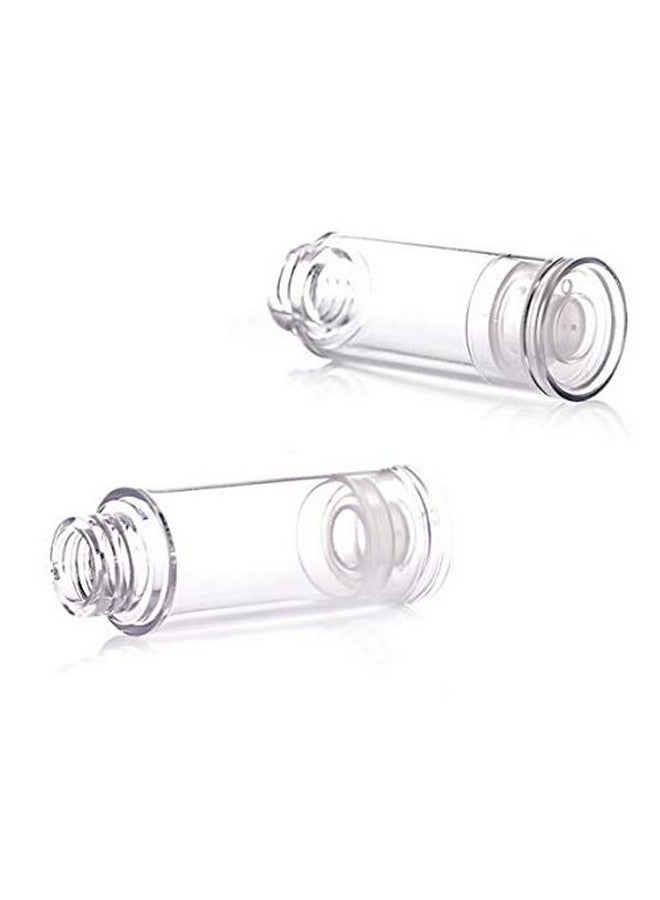 6Pcs 0.5 Oz Clear Airless Pump Bottle Plastic Lotion Vacuum Bottle Press Vials Cosmetic Container Holder For Emulsion Cream Essential Oil Toiletries Empty Refillable