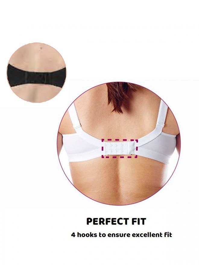 Cotton Stretch Nursing Bra 4D, Black