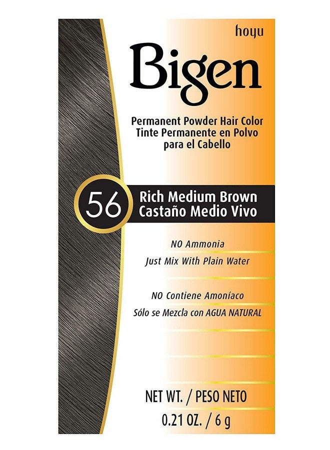 Permanent Powder Hair Color 56 Medium Brown 1 Ea (Pack Of 4)