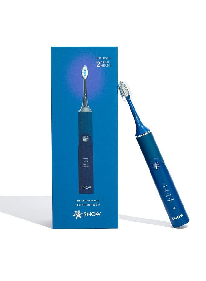 Led Electric Toothbrush Rechargeable Electronic Brush For Adults Sonic Technology W/Led Light Whitening & Cleaning Powered W/Sonic Technology For Oral Routine Polar Blue