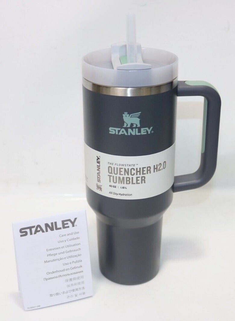 40oz Stanley Quencher H20 Flowstate Stainless Steel Vacuum Insulated Tumbler with Lid and Straw for Water, Iced Tea or Coffee, Smoothie and More, Cream