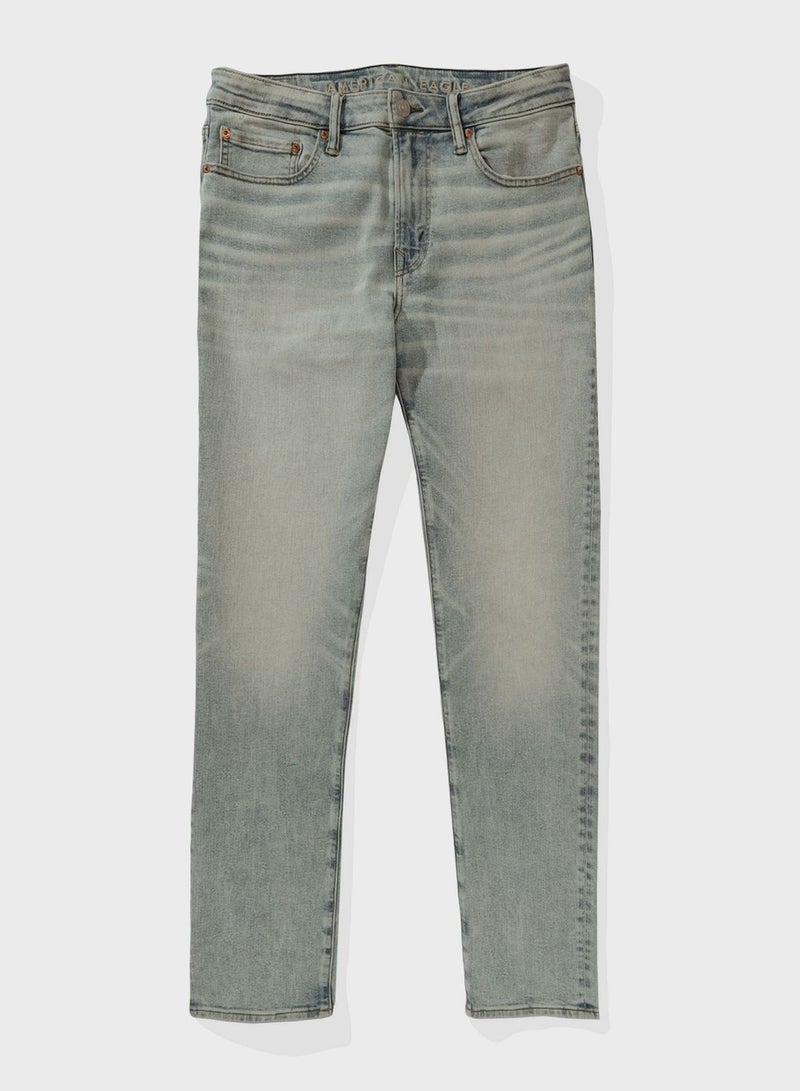 Light Wash Slim Fit Jeans