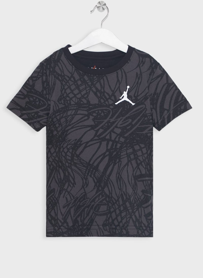 Youth Jordan Flight All Over Printed T-Shirt