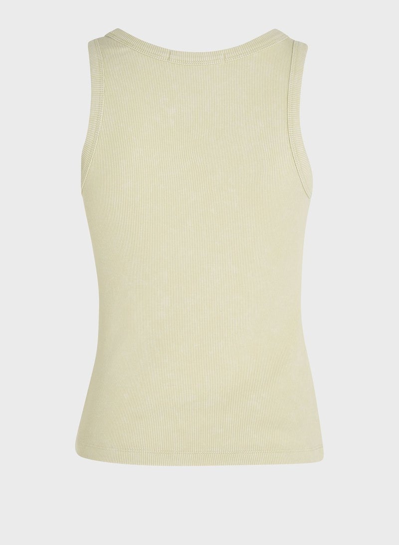 Crew Neck Logo Tank Top