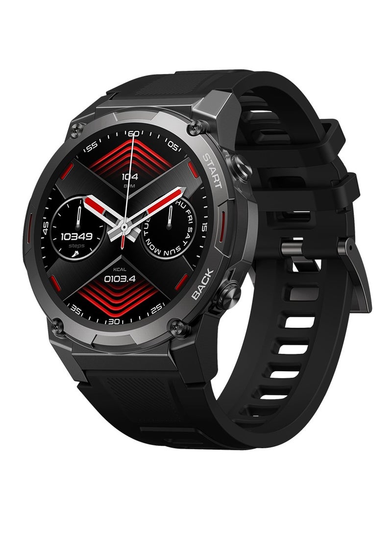 Smart Watch AMOLED Smart Watches for Men with 400 mAh Bluetooth Make/Answer Calls Fitness Modes and  Sleep Modes Multi-app Message Reminder Multi Language
