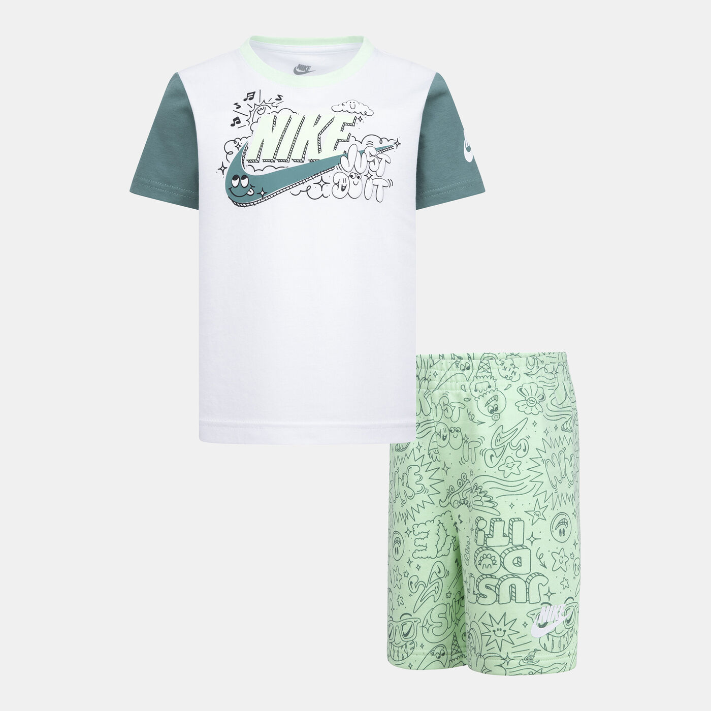 Kids' Sportswear Graphic T-Shirt and Shorts Set