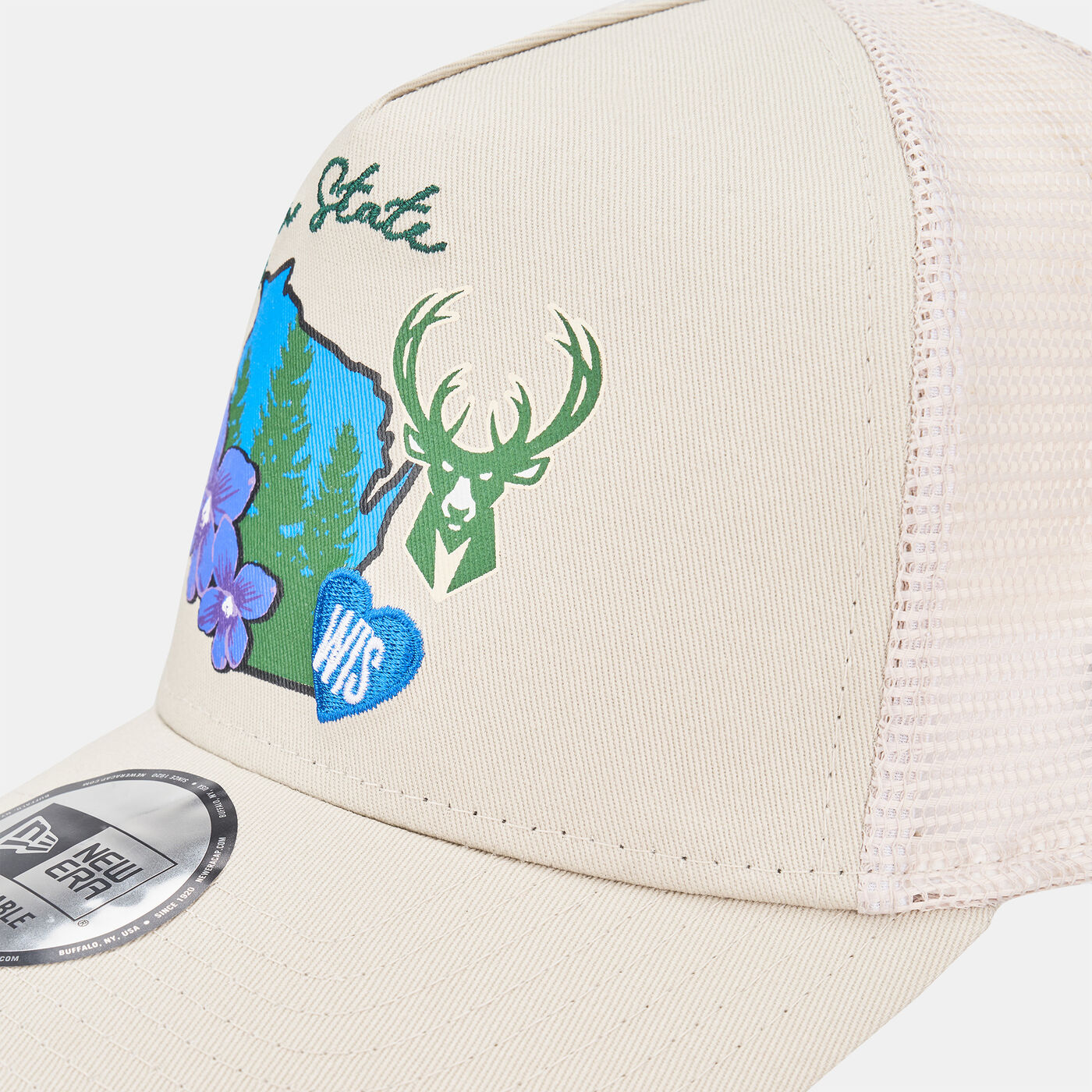 Men's NBA Milwaukee Bucks Logo Trucker Cap