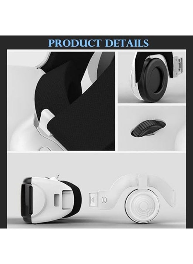Original VR Virtual Reality 3D Glasses Case Stereo VR Google Cardboard Headset Headset for iOS Android Smartphone Wireless Joystick