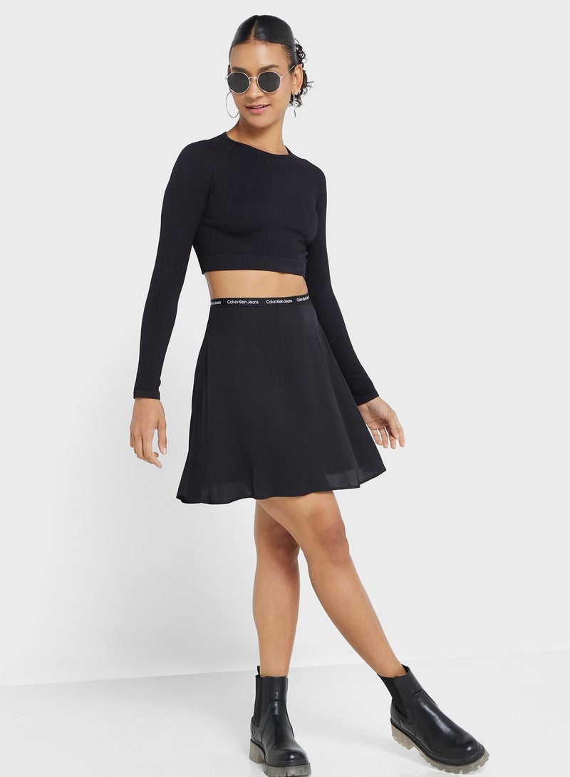 Logo Waistband Skirt