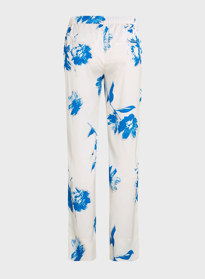 Printed High Waist Pants