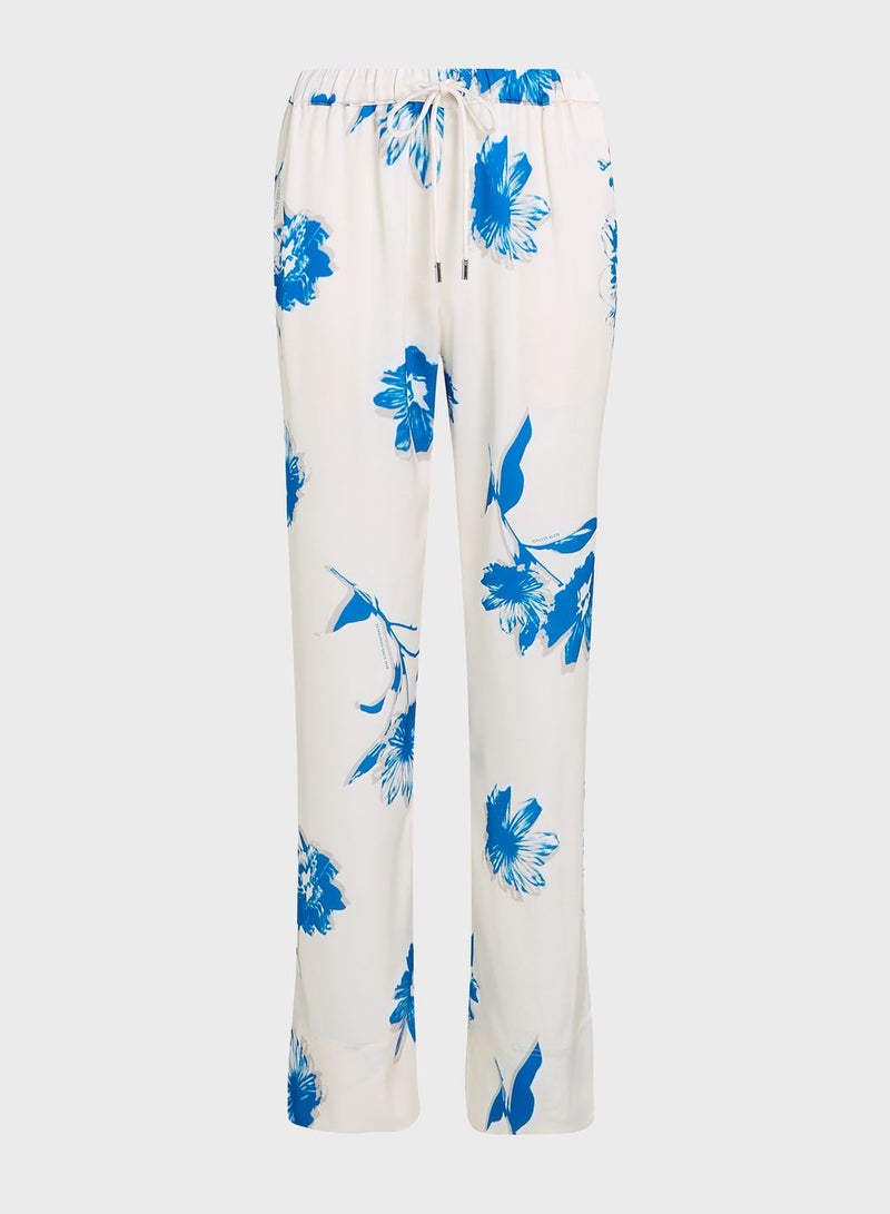 Printed High Waist Pants