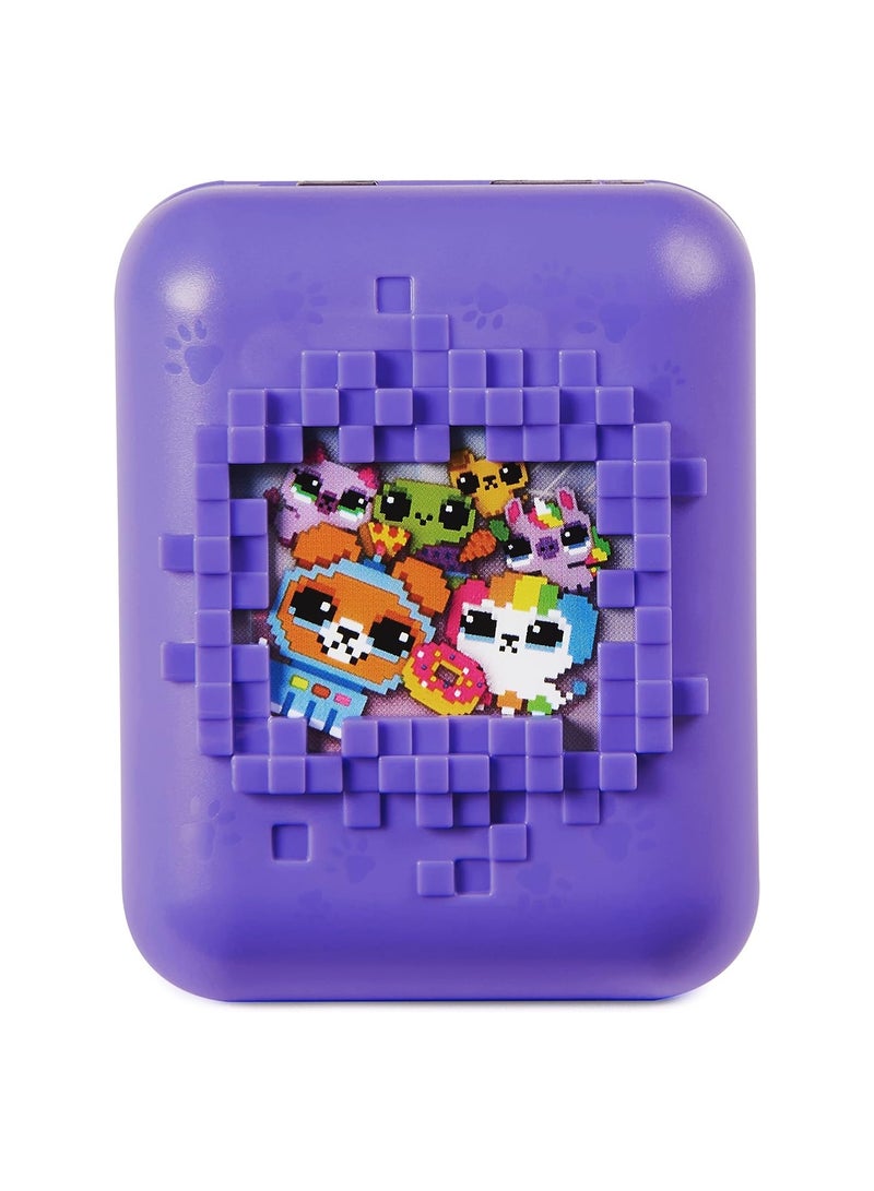 Bitzee Interactive Toy Digital Pet and Case with 15 Animals Inside, Virtual Electronic Pets, Kids Toys for Girls Boys Purple