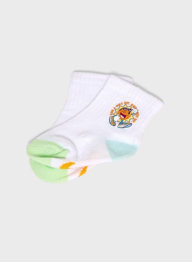 6 Pack Infant Crew Socks