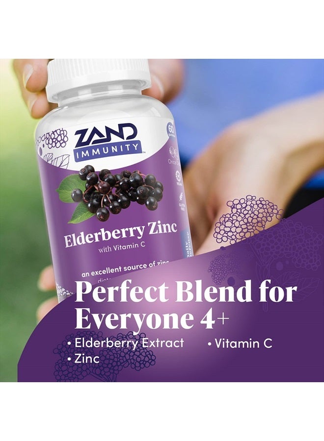 Elderberry Zinc Immunity Gummies with Vitamin C | Year-Round Immune Support for Children & Adults | 60ct, 30 Serv.