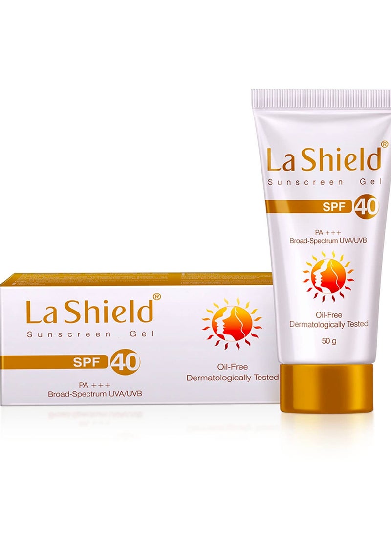 La Shield  Mineral Based Sunscreen Gel  Suitable For All Skin Types, 50 Grams